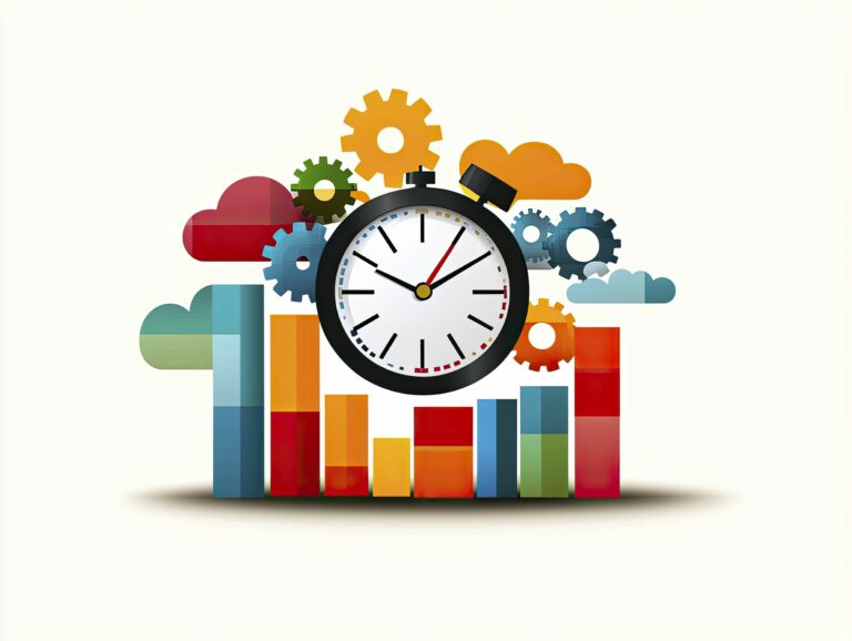 custom integration software image with clock to show timing