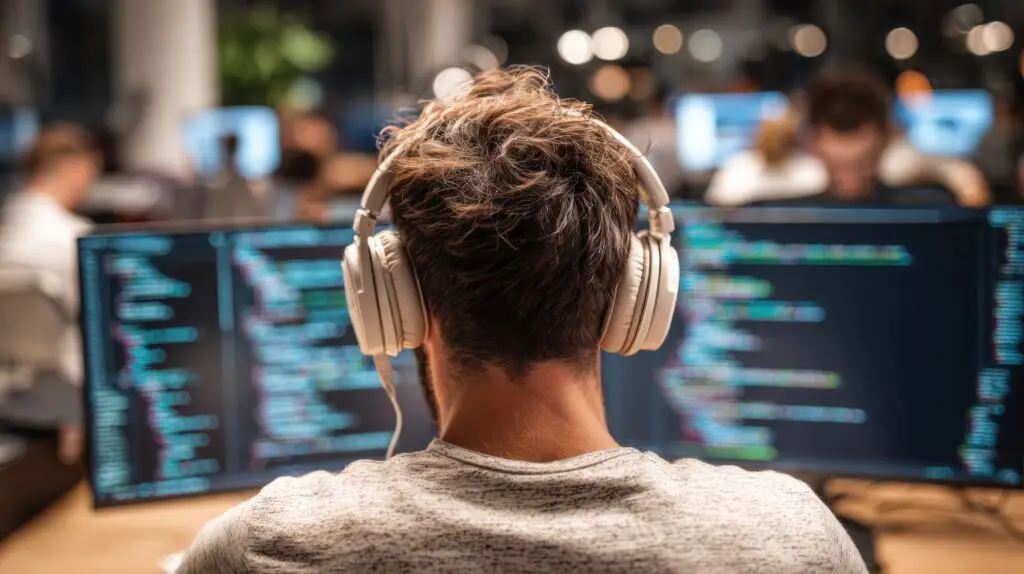 AI engineering partnership in practice with developer reviewing code
